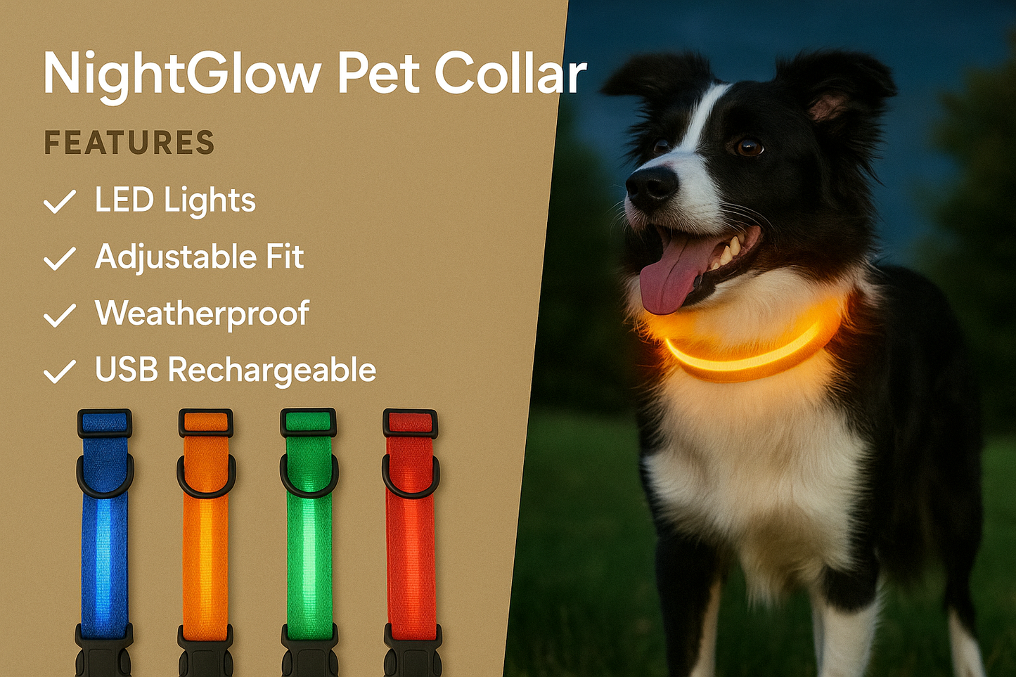 NightGlow Pet Collar